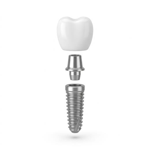Dental implant illustration